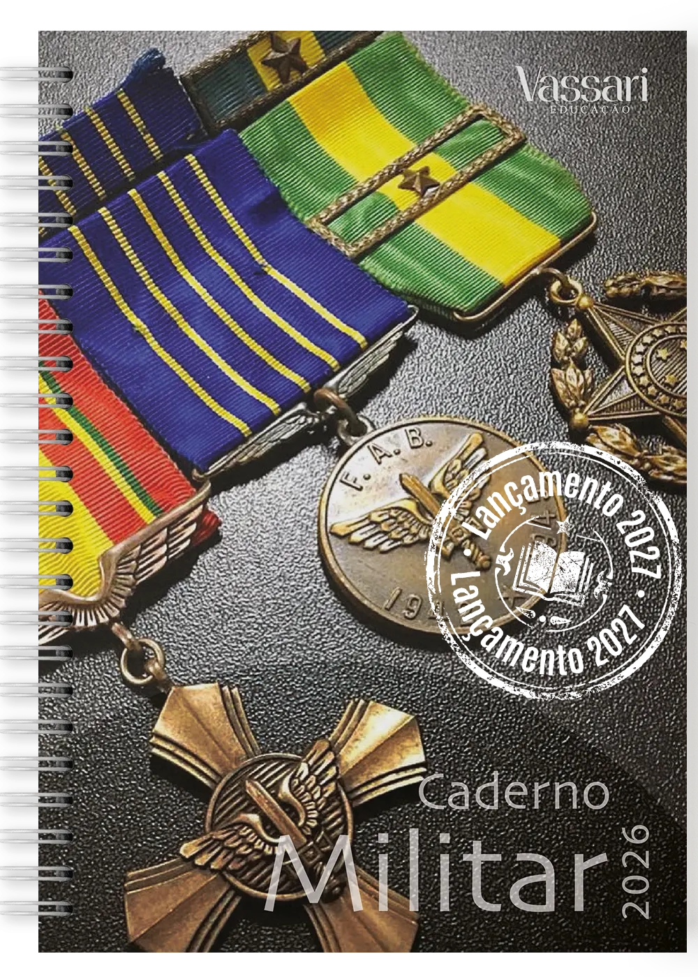 Caderno Militar carimbado